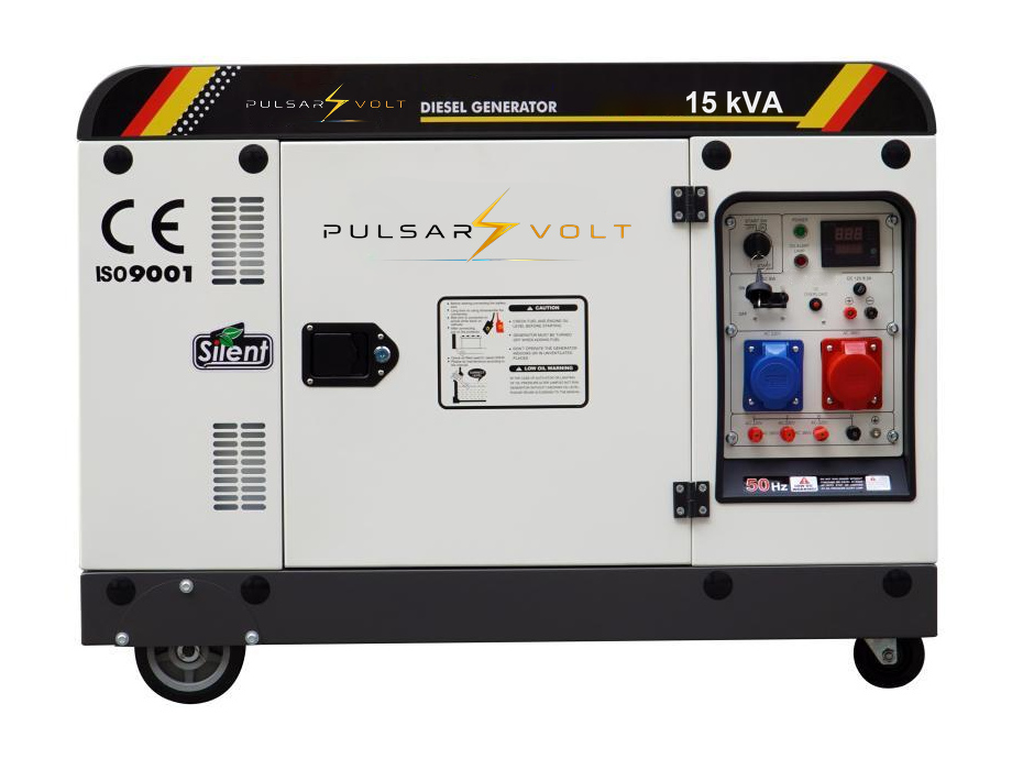 15 kVA generator, soundproof canopy